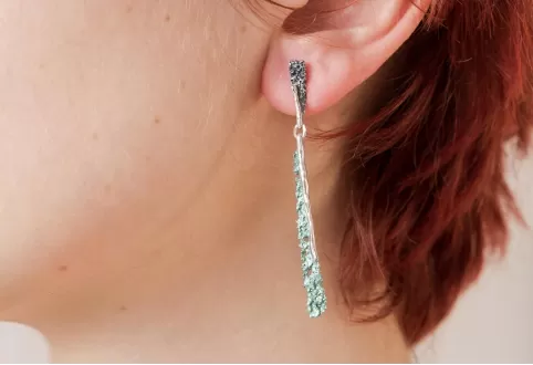 Symphony jade green 2 pieces earring 2