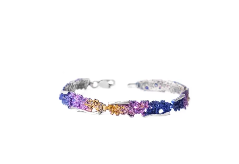 Mystisch violettes Armband Intenzza mit 5 Gliedern