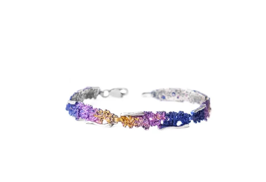 Mystisch violettes Armband Intenzza mit 5 Gliedern