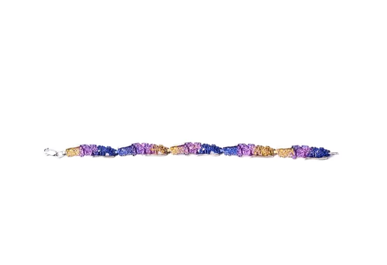 Mystisch violettes Armband Intenzza mit 5 Gliedern