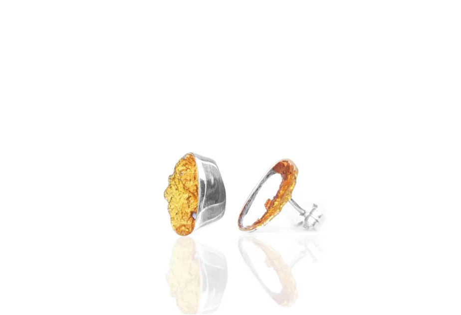 Pendientes Gala ocre pequeños