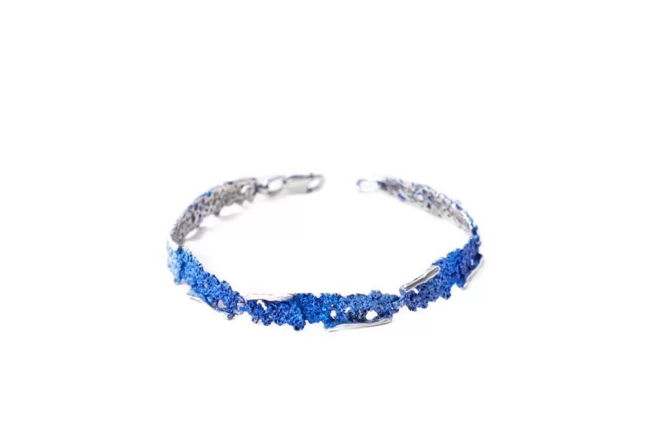 Elektrisch blaues Armband Intenzza mit 5 Gliedern