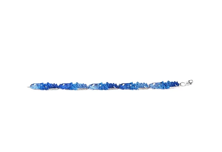 Elektrisch blaues Armband Intenzza mit 5 Gliedern