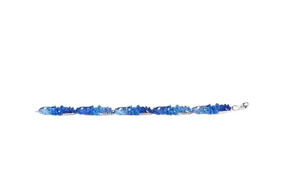 Polsera Intenzza 5 peces blau electric