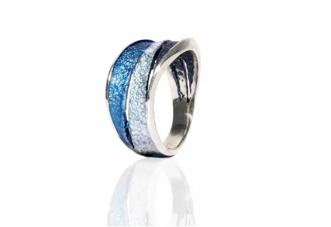 Anillo Bori azul pequeño
